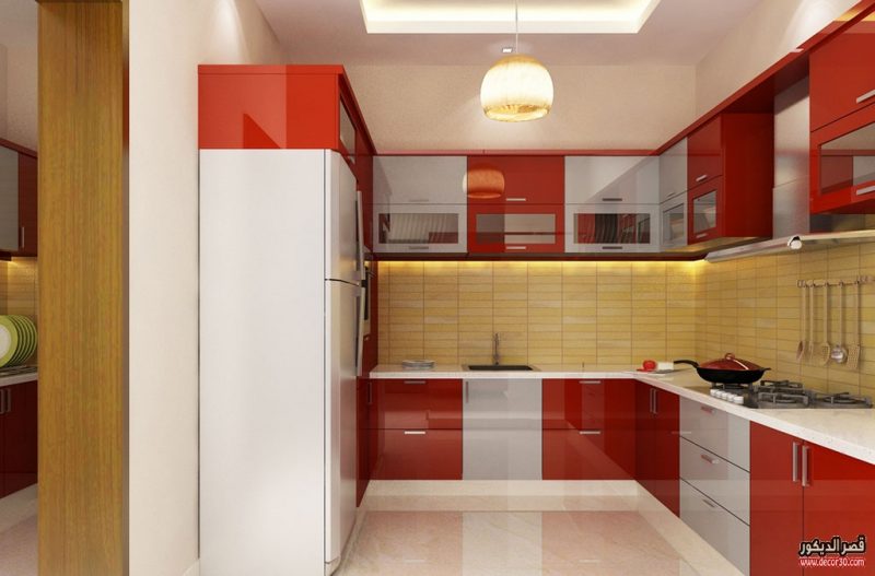اجمل تصاميم مطابخ المنيوم Aluminum Kitchens قصر الديكور