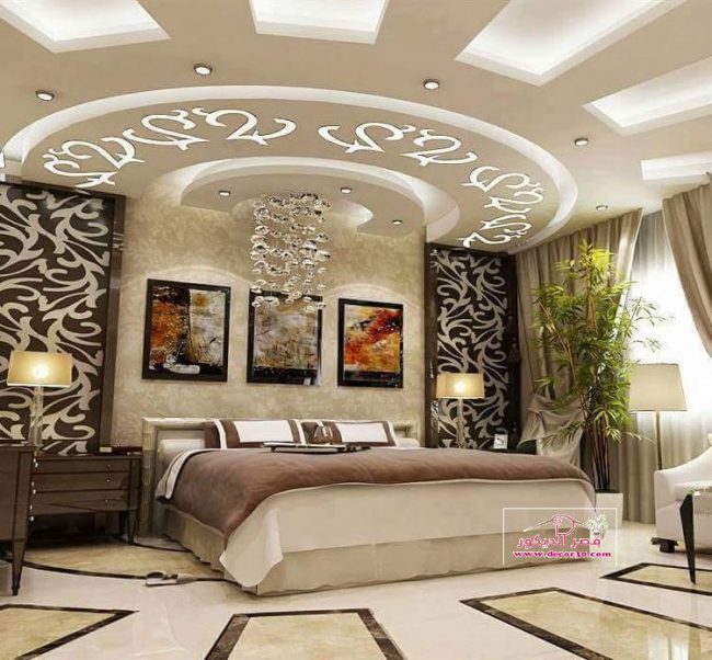 ديكورات جبس غرف نوم ، 2018 Gypsum decoration for bedrooms قصر الديكور