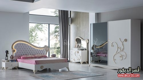 تصاميم غرف نوم للعرسان,Design of bedrooms for grooms قصر الديكور