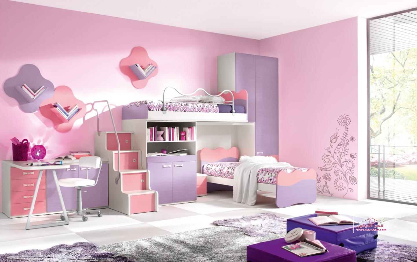 دهانات غرف اطفال بينك,Paint Kids Rooms Pink قصر الديكور