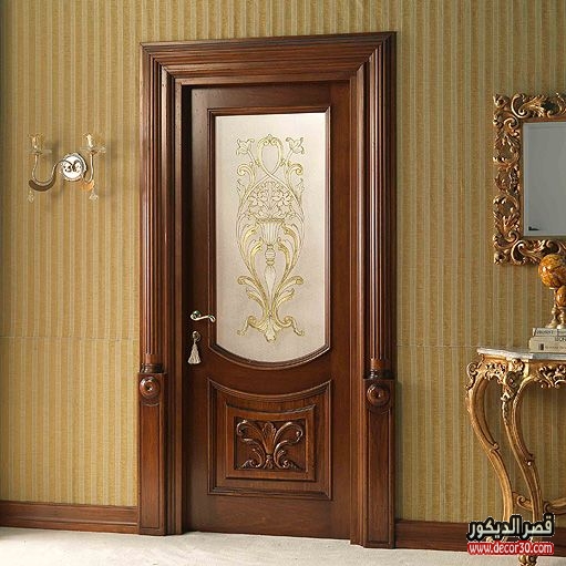ديكورات ابواب خشب داخلية Interior Wood Doors Decorations قصر الديكور