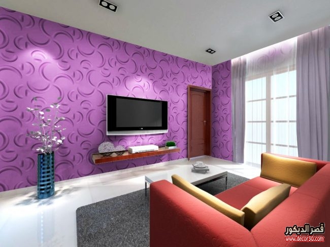 صور غرف معيشة باللون الرمادي 