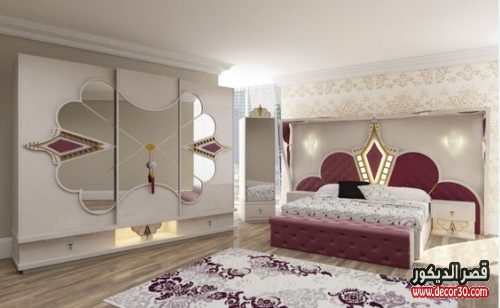 صور غرف نوم تركية حديثة بيضاء