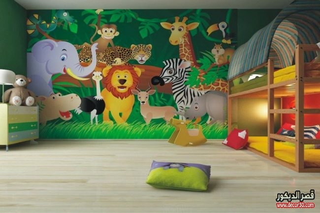 ورق حائط ثلاثي الابعاد لغرف الاطفال 