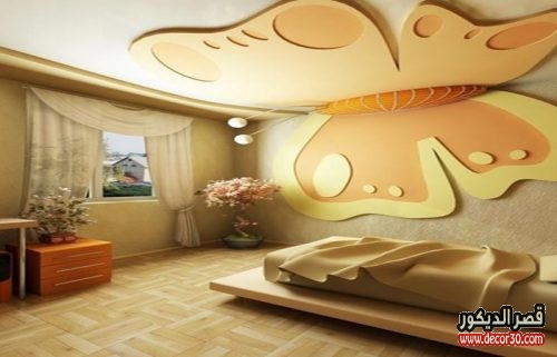 أشكال جبس اسقف غرف نوم اطفال