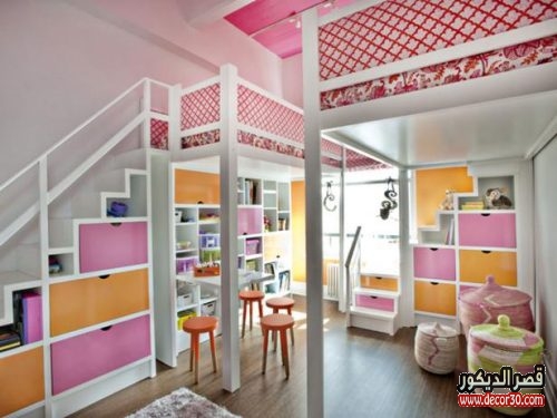 غرف نوم أطفال تناسب كل المساحات وبألوان مبهجة