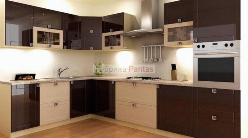 الوان مطابخ الوميتال بني, Kitchen colors Alumital brown قصر الديكور