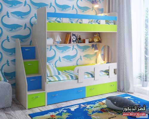 غرف نوم اطفال اولاد بسيطة