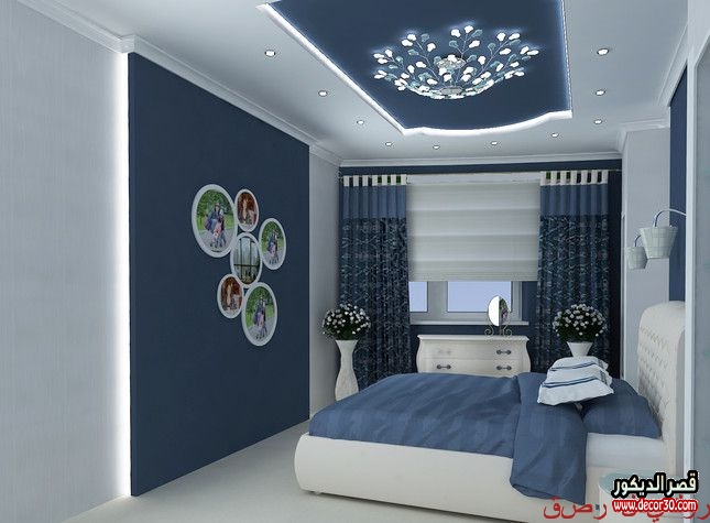 ديكورات جبس اسقف غرف نوم أفكار 2020 Gypsum Bedroom Decor قصر الديكور