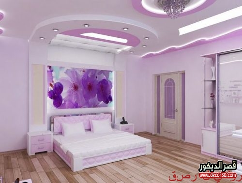 ديكورات جبس اسقف غرف نوم أفكار 2020 Gypsum Bedroom Decor قصر الديكور