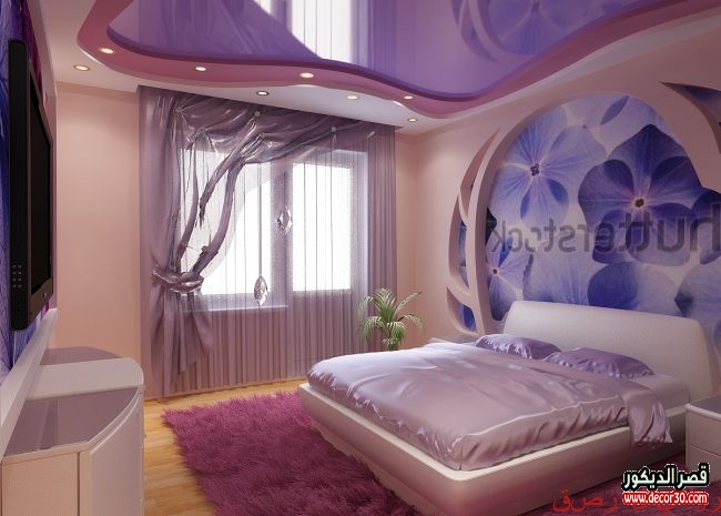 ديكورات جبس اسقف غرف نوم أفكار 2020 Gypsum Bedroom Decor قصر الديكور