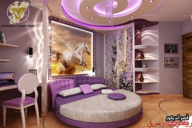 ديكورات جبس اسقف غرف نوم أفكار 2020 Gypsum Bedroom Decor قصر الديكور