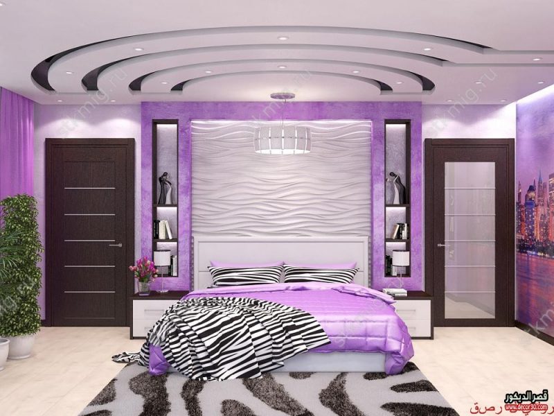 ديكورات جبس اسقف غرف نوم أفكار 2020 Gypsum Bedroom Decor قصر الديكور