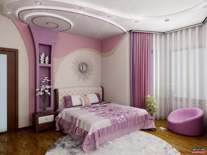 ديكورات جبس اسقف غرف نوم أفكار 2020 Gypsum Bedroom Decor قصر الديكور