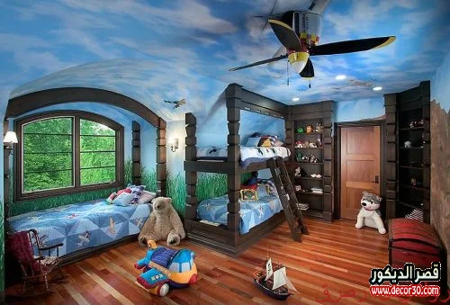 أفكار مبتكرة لديكور غرف أطفال أولاد 2025 تصاميم مليئة بالإبداع والمرح 15 ر