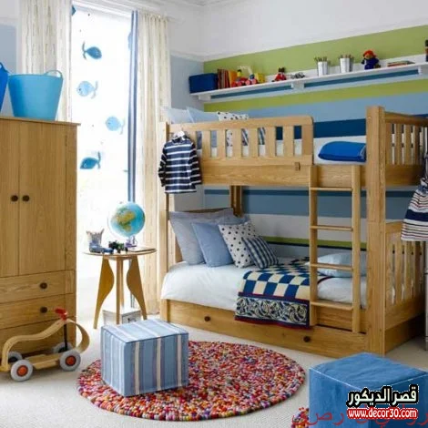 أفكار مبتكرة لديكور غرف أطفال أولاد 2025 تصاميم مليئة بالإبداع والمرح 37 غرف نوم للاولاد 2025