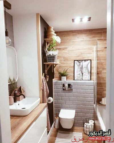 أفضل أفكار ديكور حمام صغير 2025 12 ألوان حمامات 2025