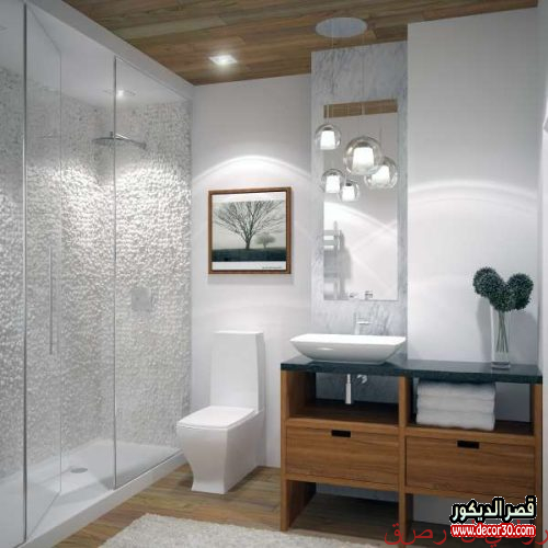 أفضل أفكار ديكور حمام صغير 2025 8 الحمامات العصرية