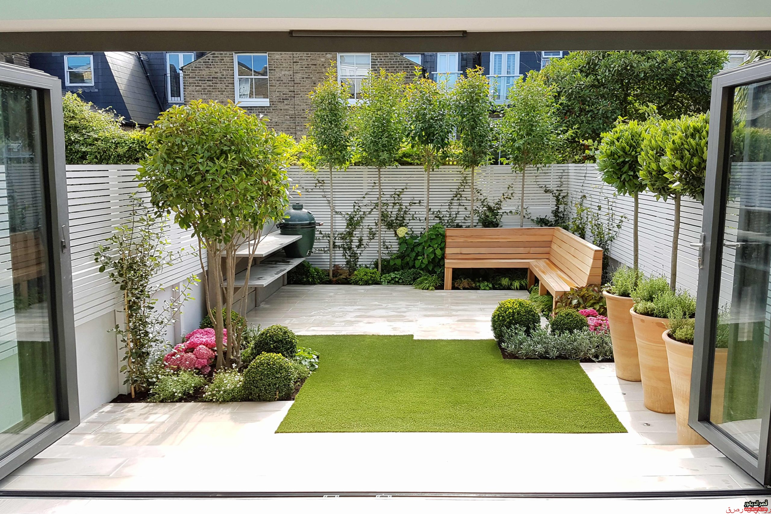 خطوات تصميم حديقة منزل بأقل التكاليف 60 فكرة جديدة 14 تصميم حديقة منزل كبيرة