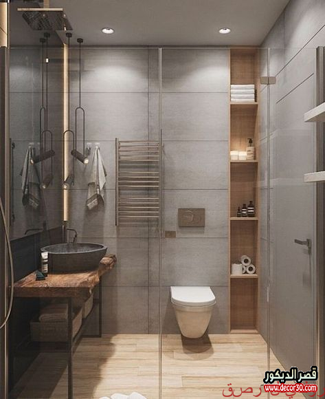 أفضل أفكار ديكور حمام صغير 2025 39 حمام صغير