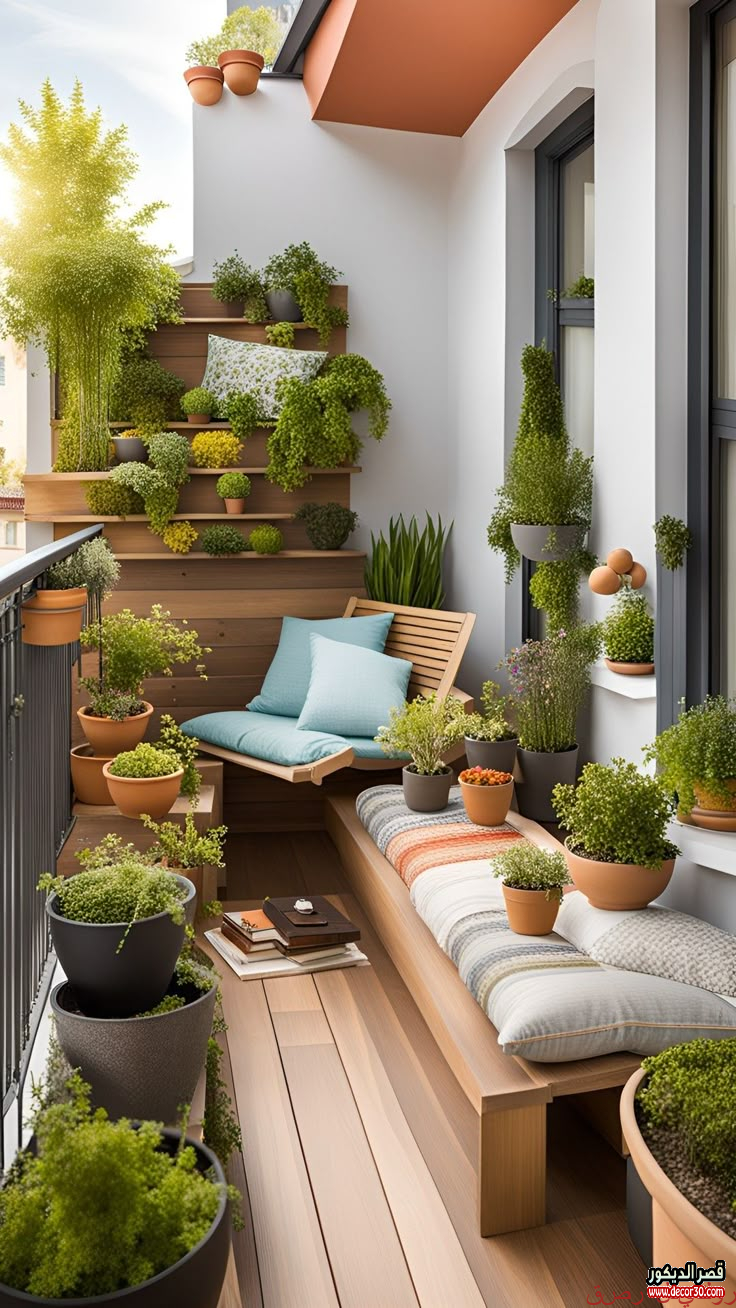 خطوات تصميم حديقة منزل بأقل التكاليف 60 فكرة جديدة 45 ديكور بلكونة منزل بالصور