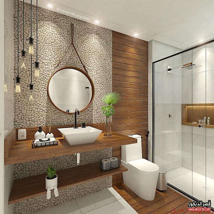 أفضل أفكار ديكور حمام صغير 2025 44 ديكور حمام صغير